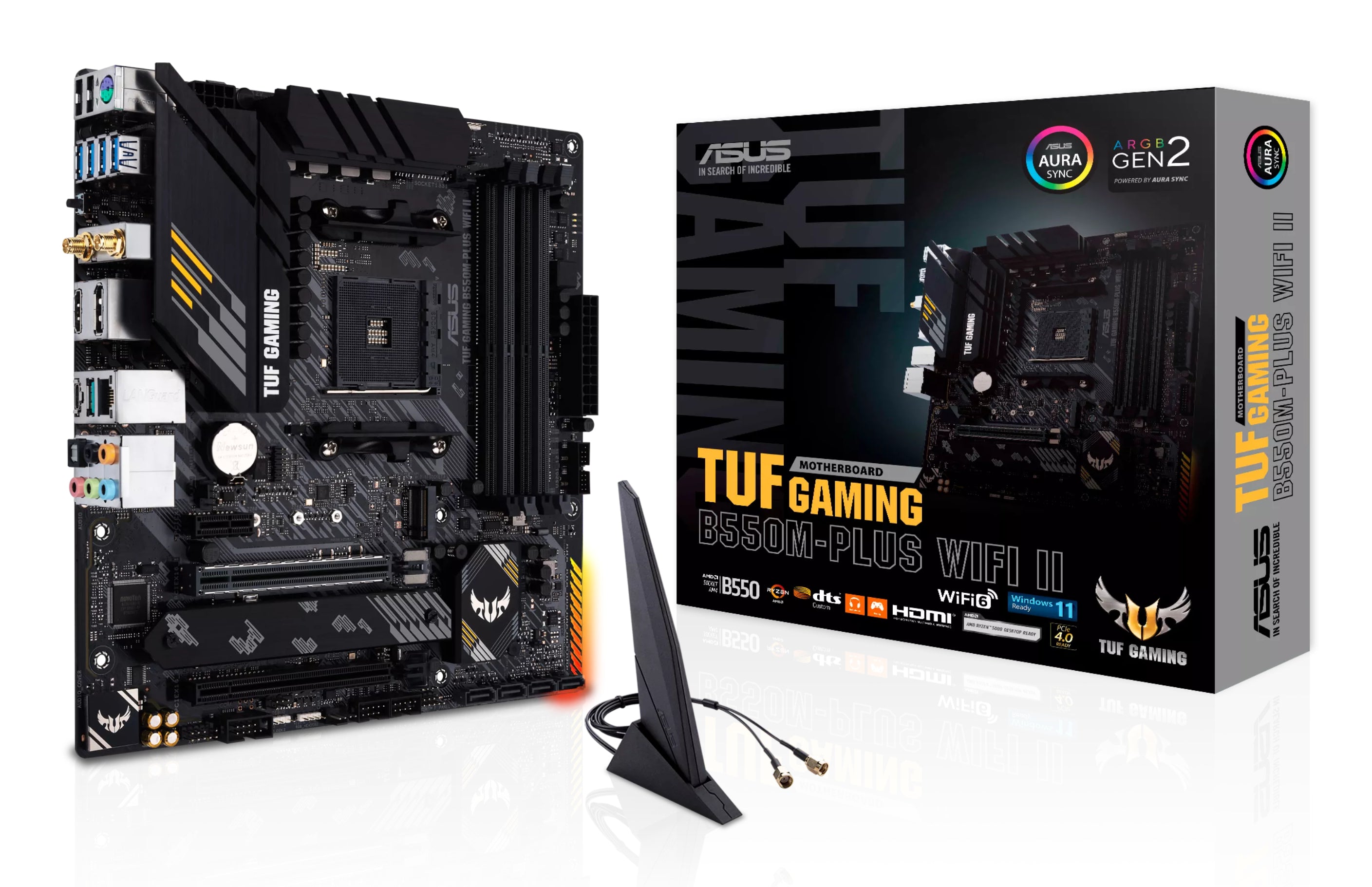 ASUS TUF GAMING B550M-PLUS WIFI II Micro-ATX  AM4 AMD B550