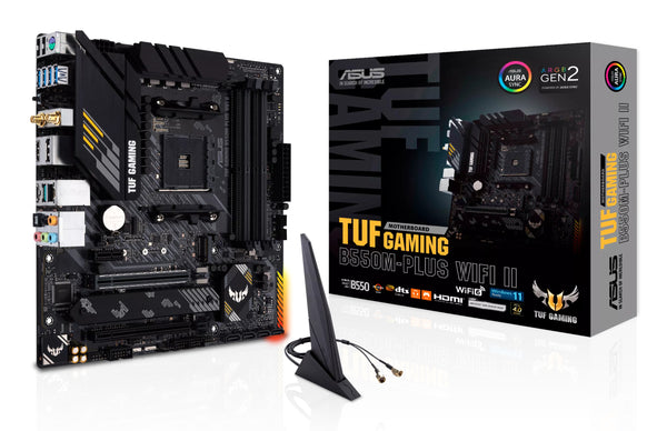 ASUS TUF GAMING B550M-PLUS WIFI II Micro-ATX  AM4 AMD B550
