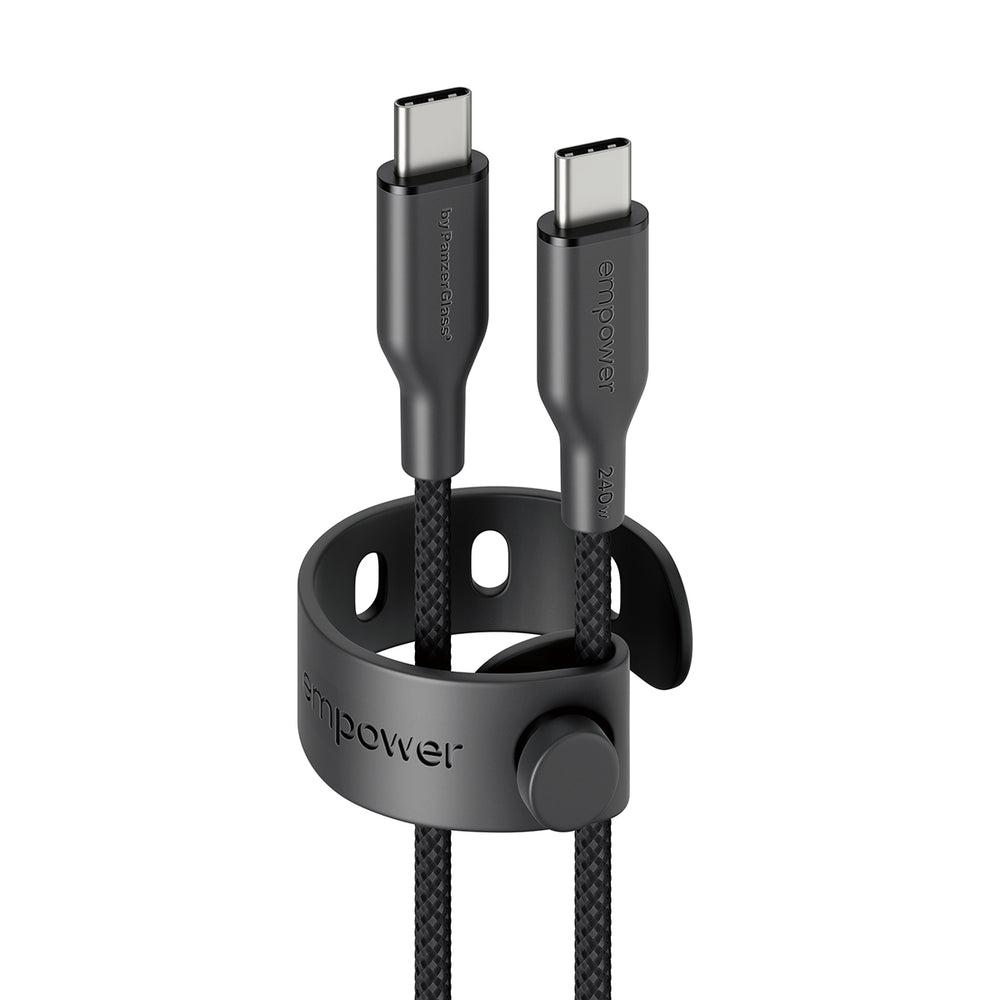 empower by PanzerGlass Racing USB-C to USB-C 2m sort