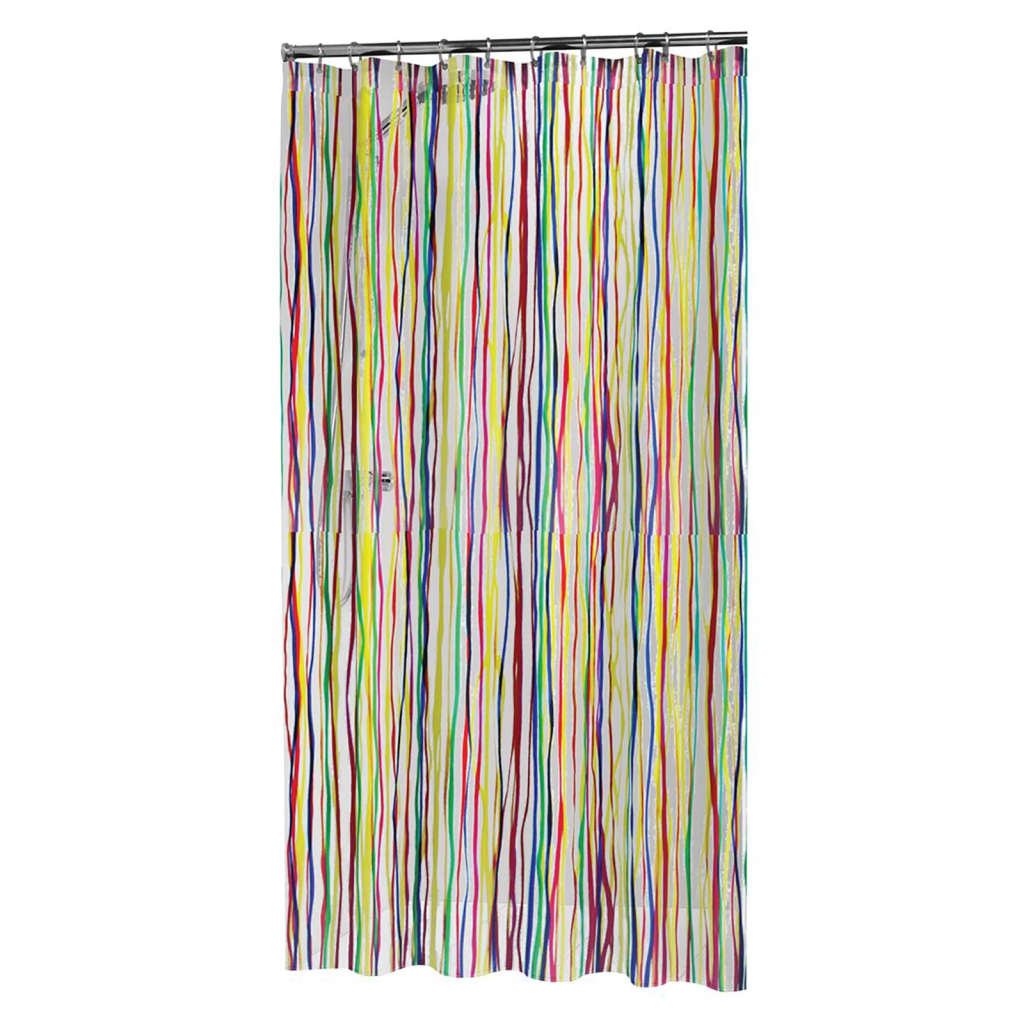 Sealskin Badeforhæng Rigato 180X200 Cm Flerfarvet