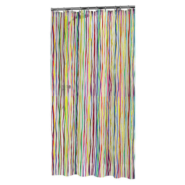 Sealskin Badeforhæng Rigato 180X200 Cm Flerfarvet