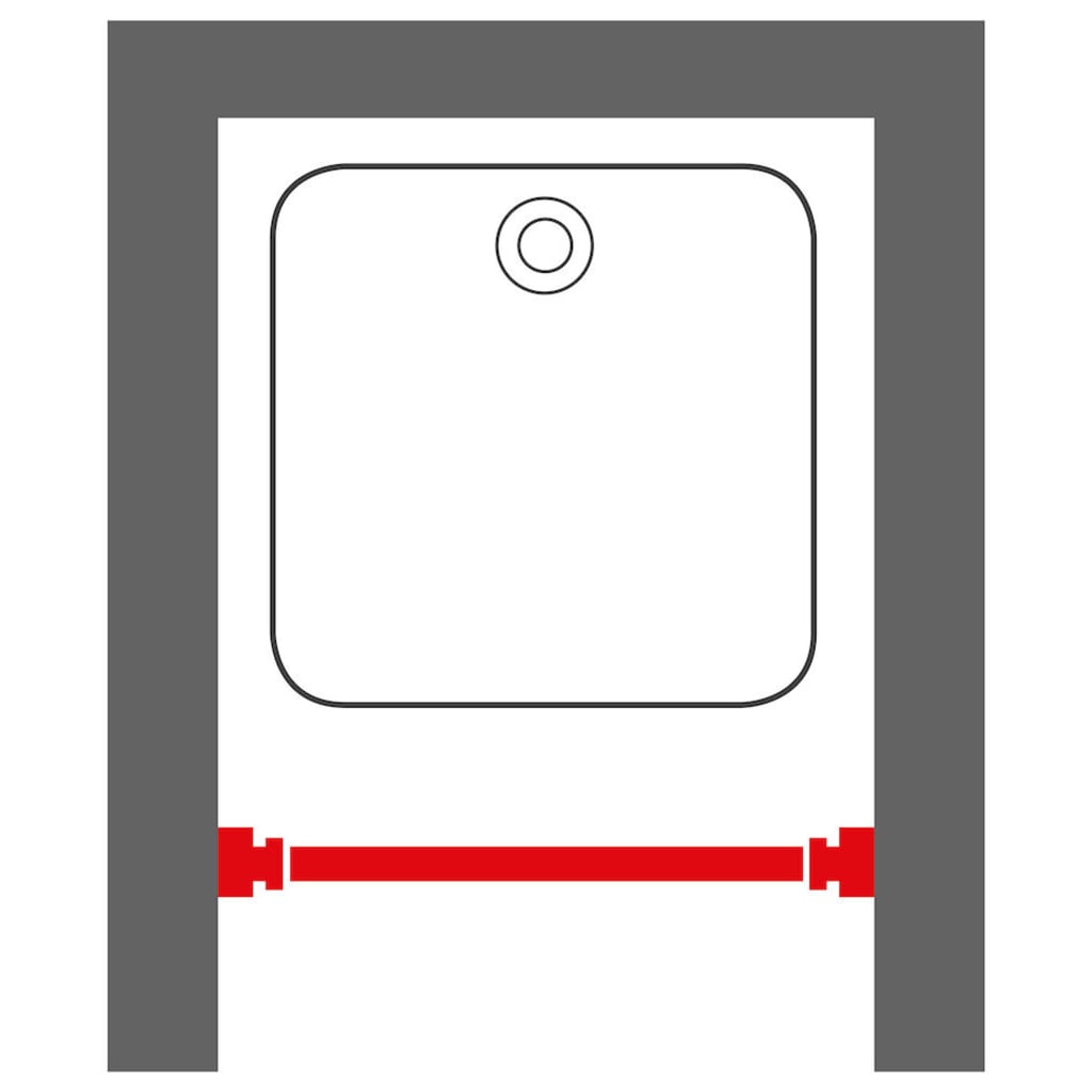 Sealskin Teleskopisk Badeforhængsstang 80-130 Cm