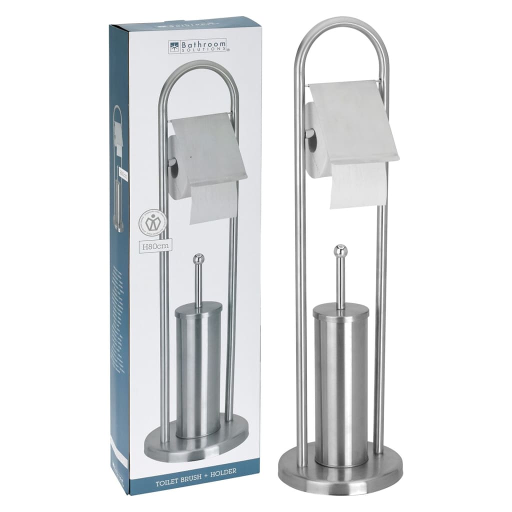 Excellent Houseware Toiletrulleholder Med Toiletbørste 80 Cm
