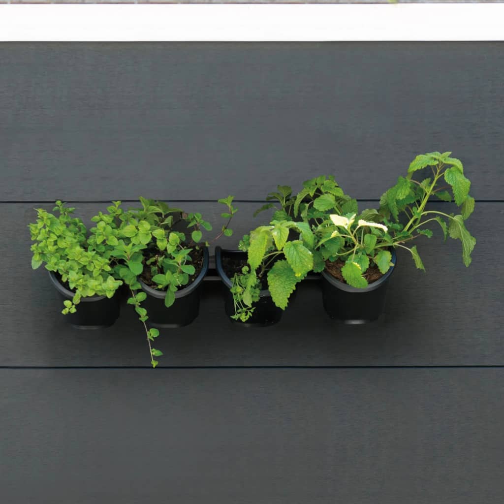 Nature Lodret Plantevæg Til Urter Og Blomster