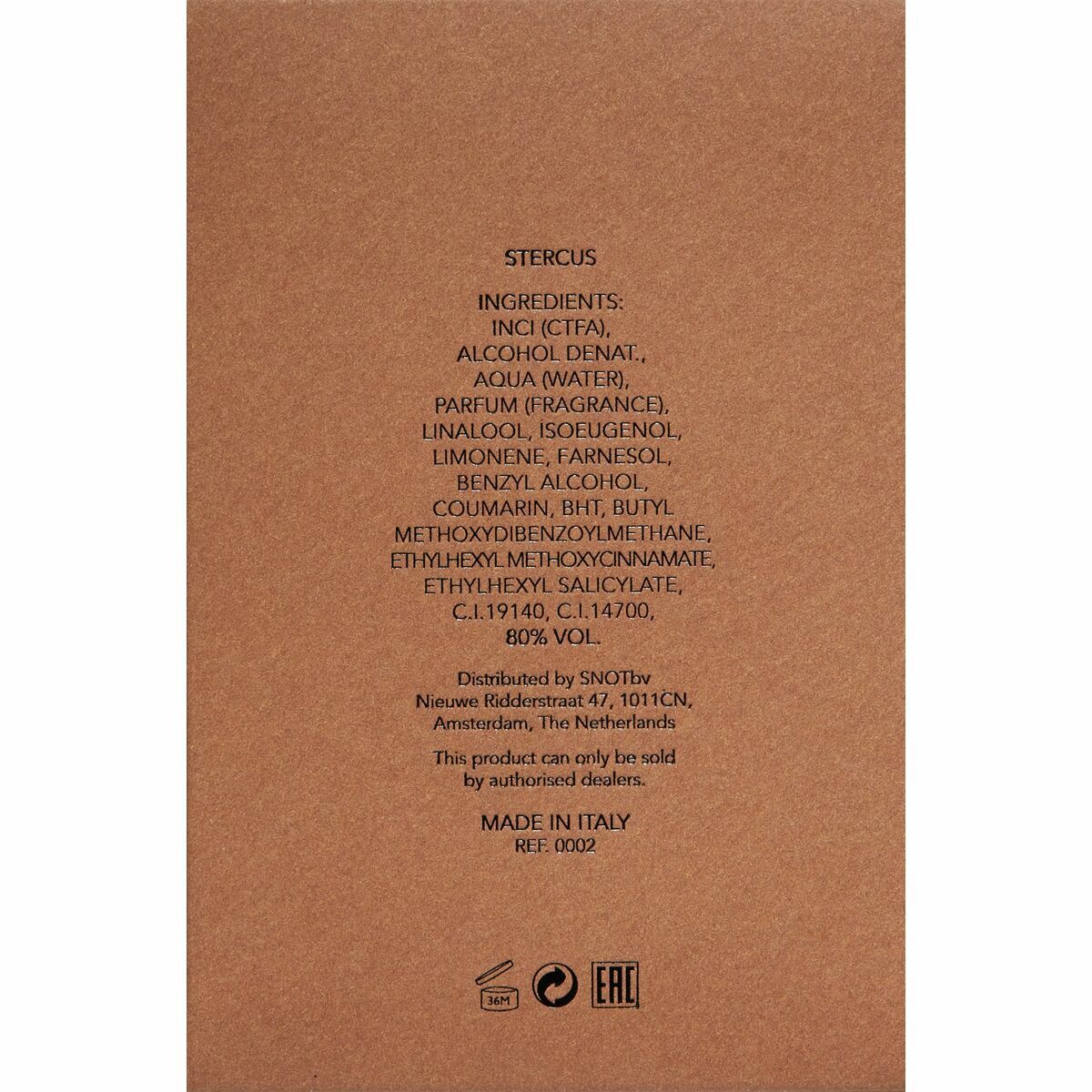 Unisex parfume Orto Parisi STERCUS 50 ml