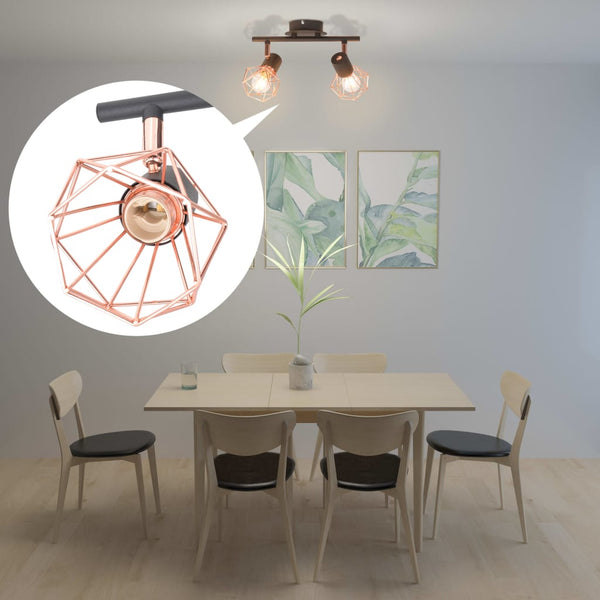 Loftlampe Med 2 Led-Pærer 8 W