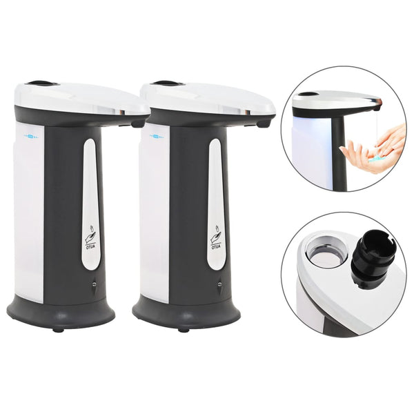 Automatiske Sæbedispensere 2 Stk. Infrarød Sensor 800 Ml Klokke