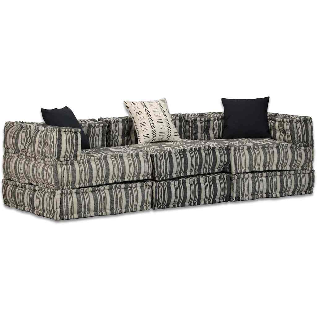 2-Personers Modulpuf Stof Patchwork
