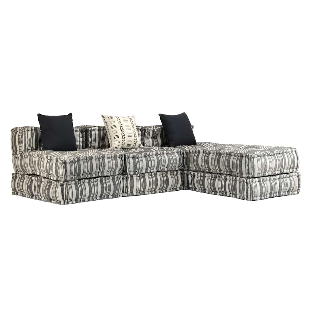 2-Personers Modulpuf Stof Patchwork