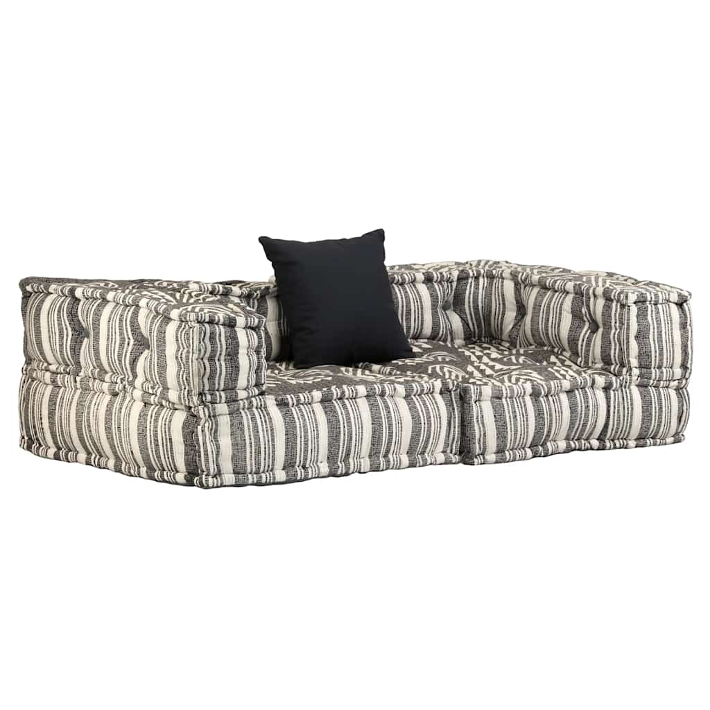 2-Personers Modulpuf Stof Patchwork