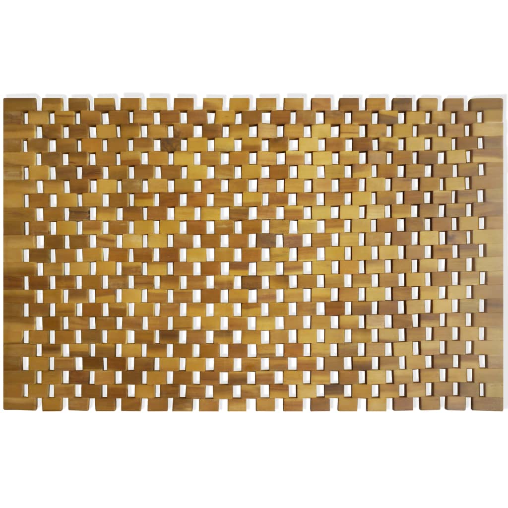 Bademåtte Akacietræ 80 X 50 Cm Mosaik