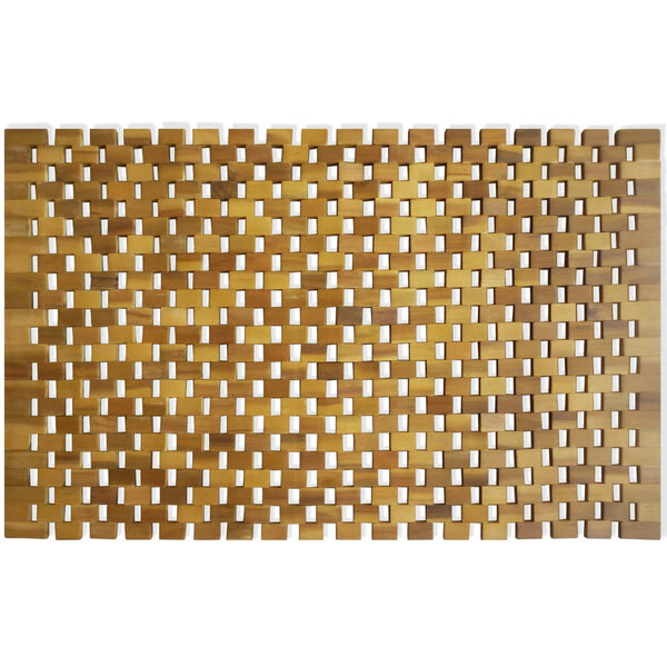 Bademåtte Akacietræ 80 X 50 Cm Mosaik