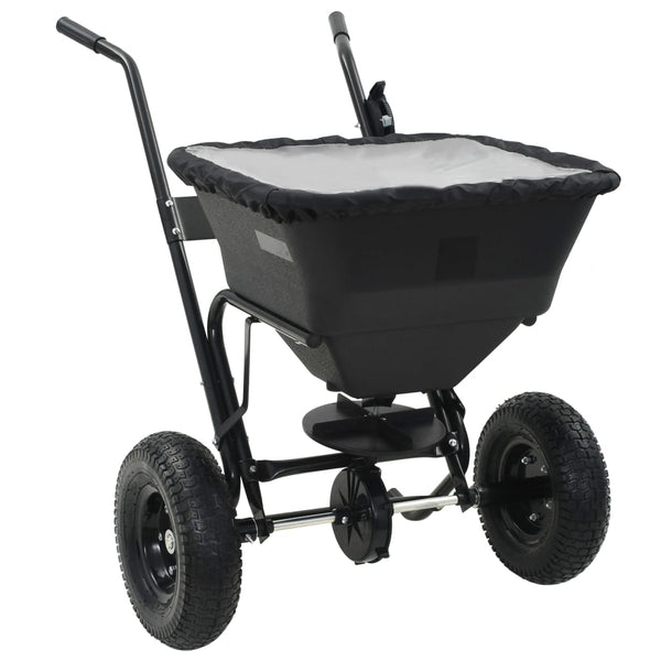 Saltspreder Strøvogn Pvc Og Stål 106 X 73 X 76 Cm 45 L Hvid