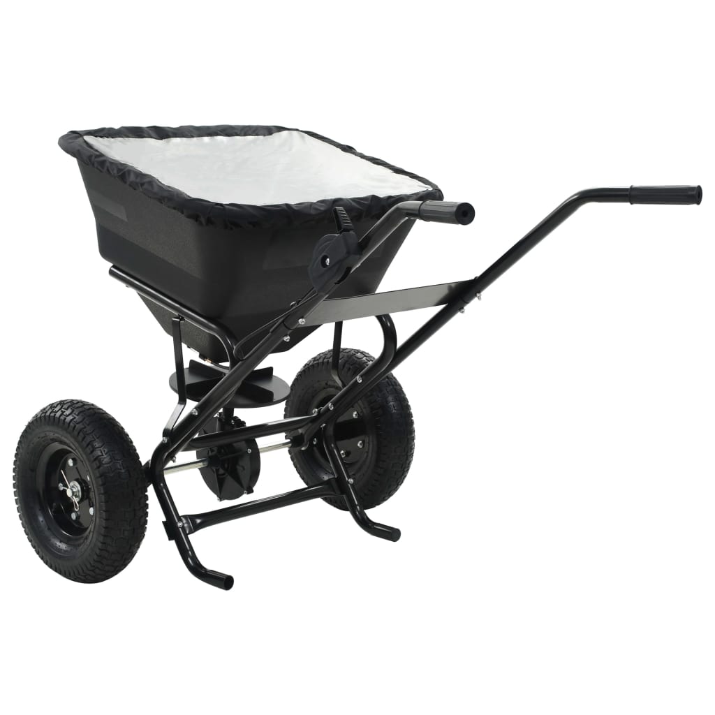 Saltspreder Strøvogn Pvc Og Stål 106 X 73 X 76 Cm 45 L Hvid