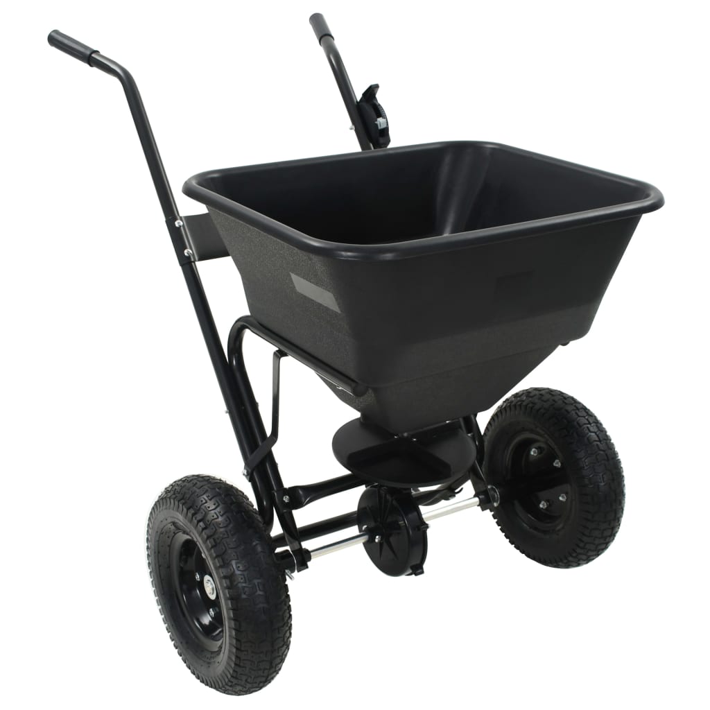 Saltspreder Strøvogn Pvc Og Stål 106 X 73 X 76 Cm 45 L Hvid