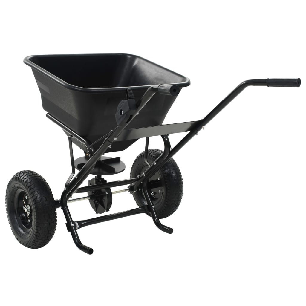 Saltspreder Strøvogn Pvc Og Stål 106 X 73 X 76 Cm 45 L Hvid