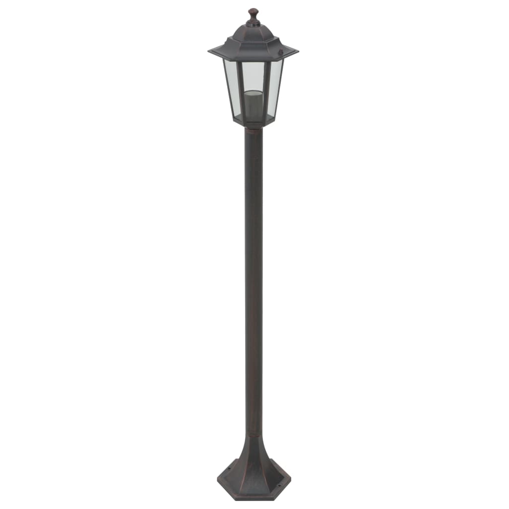Havestolpelamper 6 Stk. E27 110 Cm Aluminium Farvet