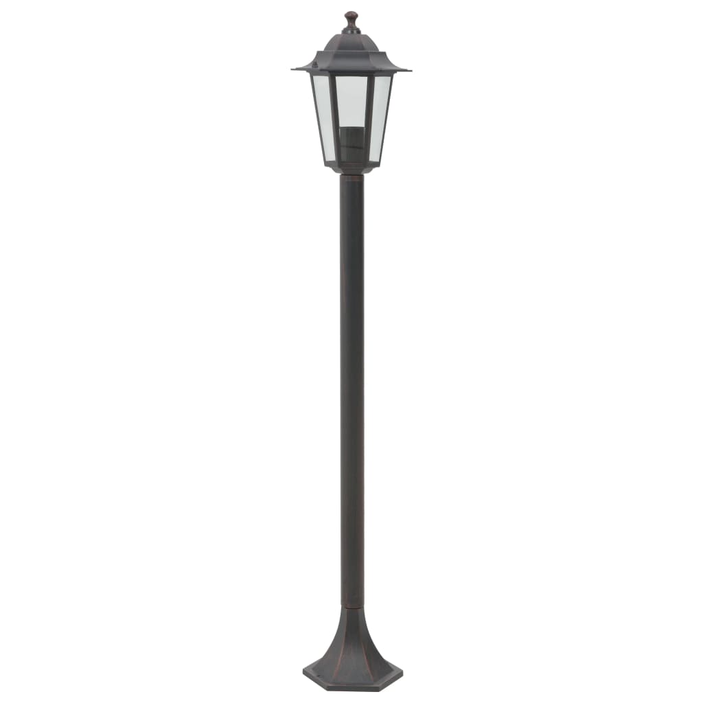 Havestolpelamper 6 Stk. E27 110 Cm Aluminium Farvet