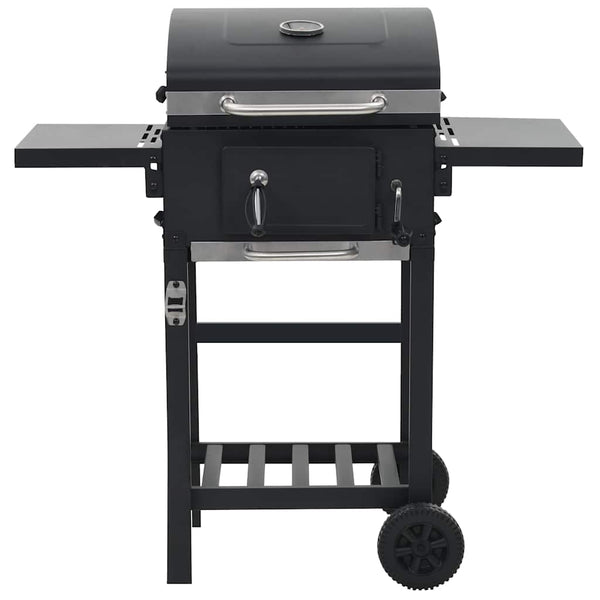 Kuldrevet Grill Med Bundhylde Sort