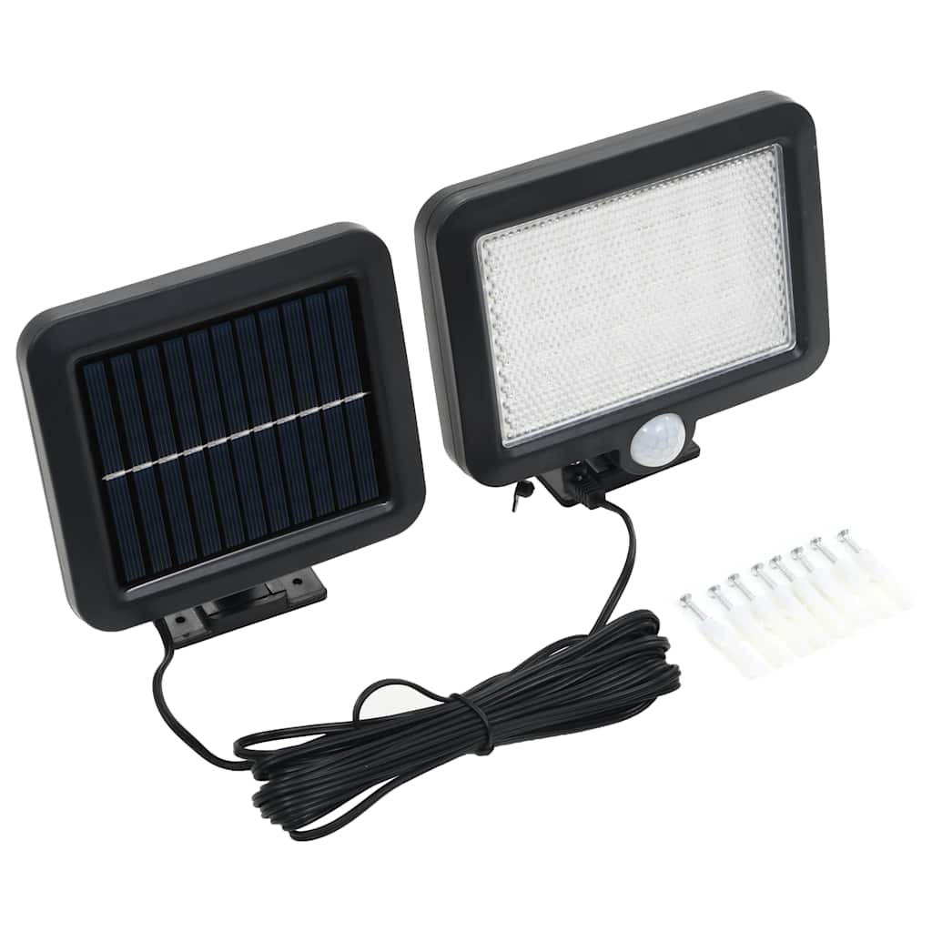 Led-Solcellelampe Med Bevægelsessensor Hvid