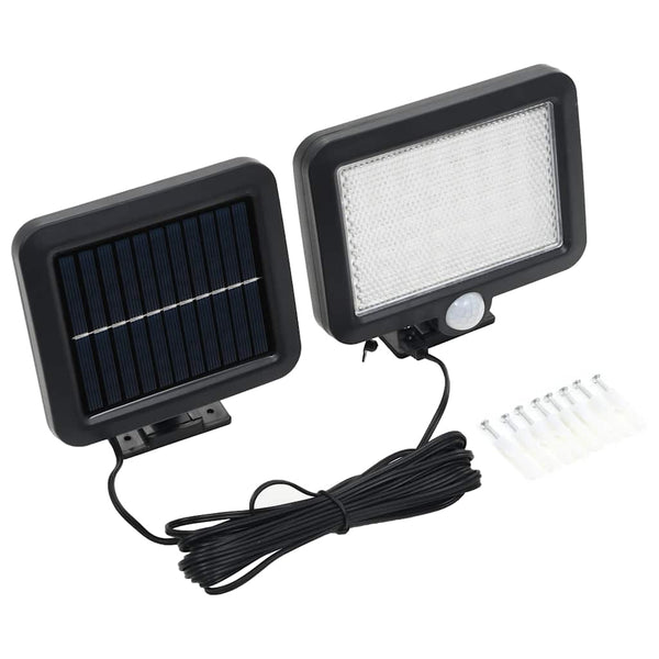 Led-Solcellelampe Med Bevægelsessensor Hvid