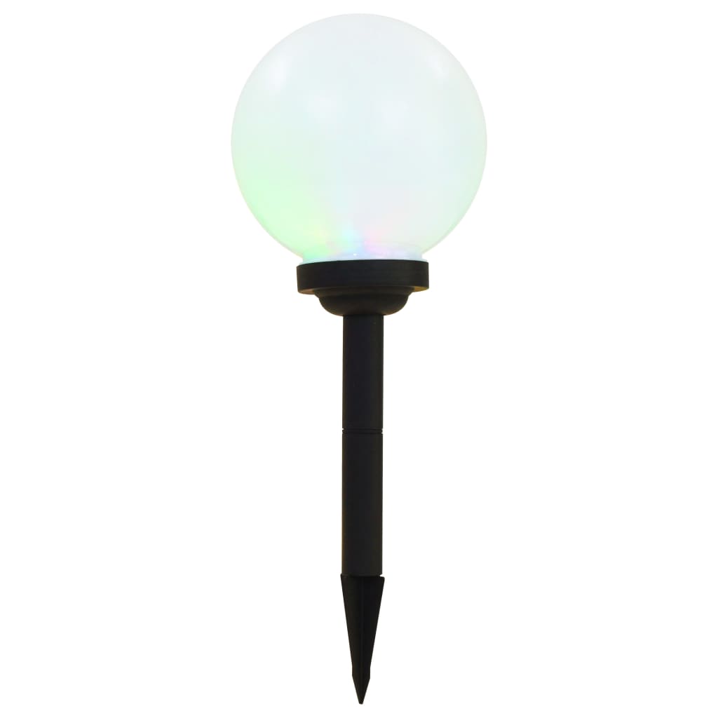 Led-Solcellelamper 3 Stk. Rund Rgb-Farver