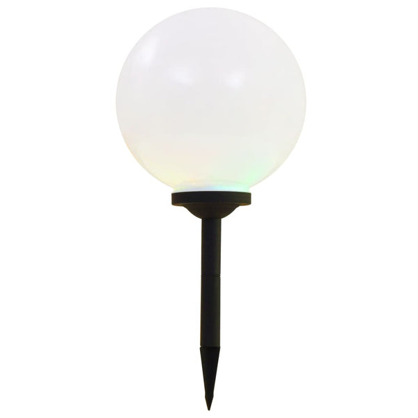 Led-Solcellelamper 2 Stk. Rund Rgb-Farver