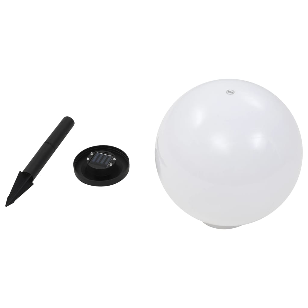 Led-Solcellelamper 2 Stk. Rund Rgb-Farver