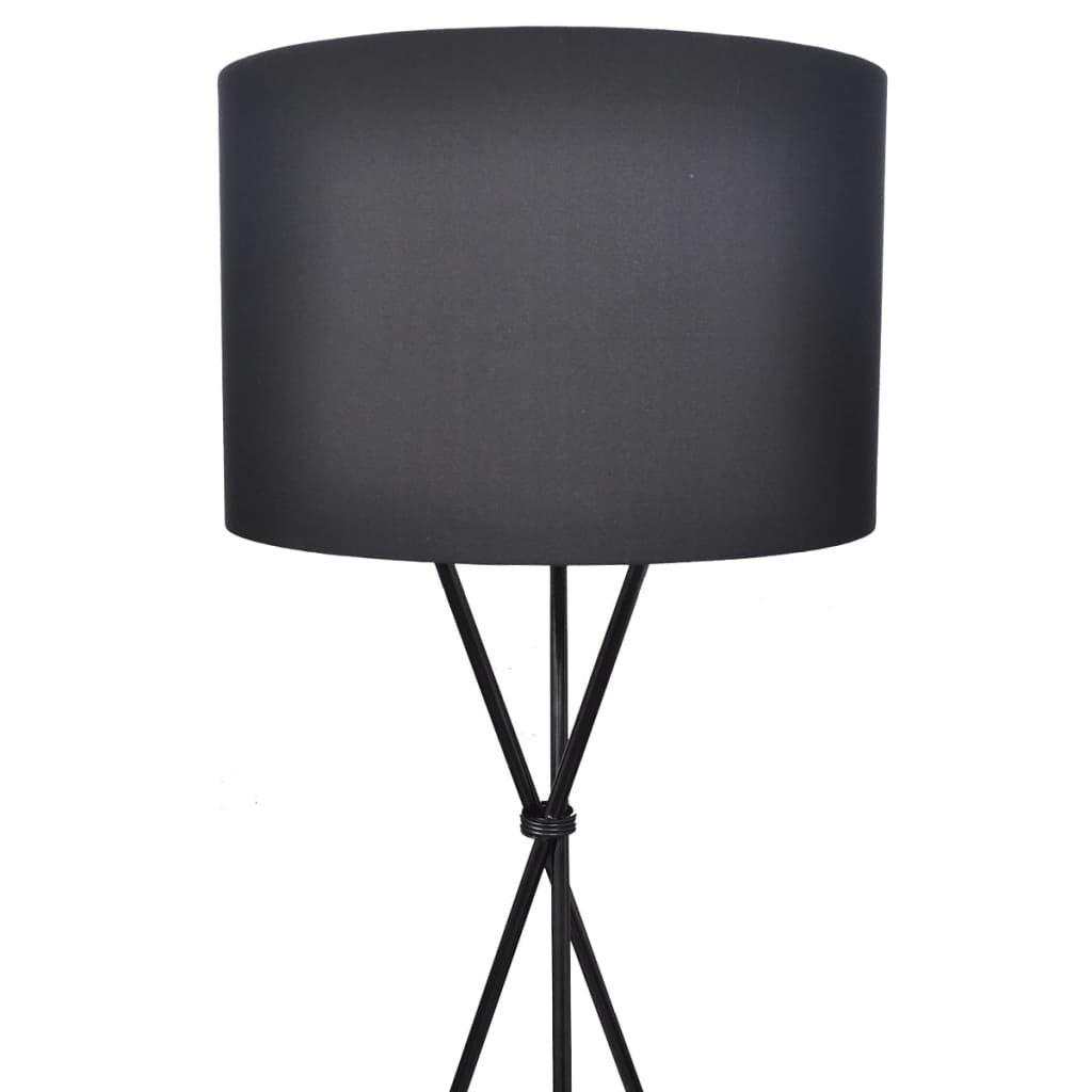 Gulvlampe Med Stativ Sort 139 Cm