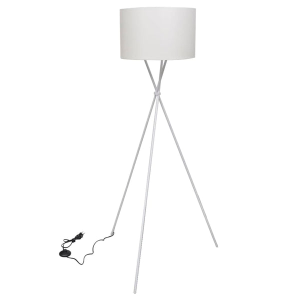 Gulvlampe Med Stativ Hvid 139 Cm