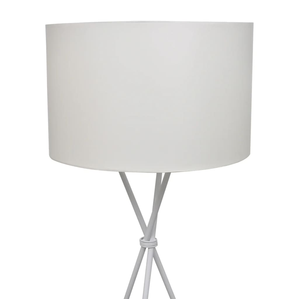 Gulvlampe Med Stativ Hvid 139 Cm
