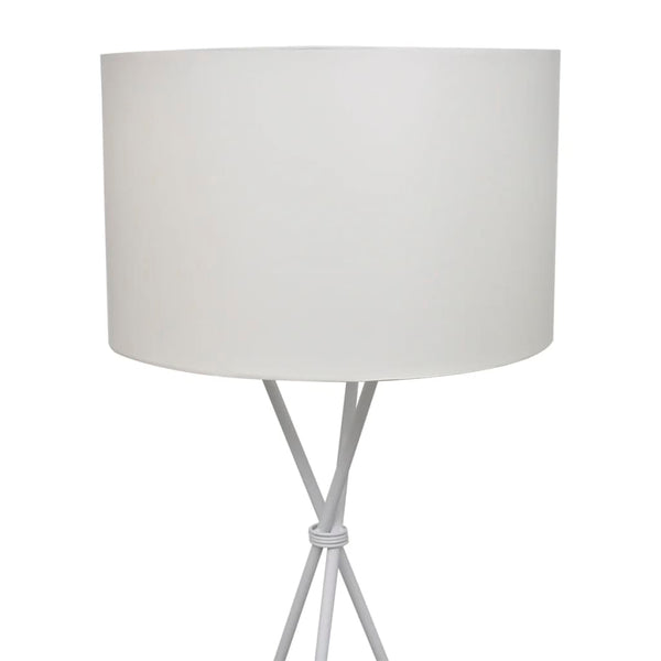 Gulvlampe Med Stativ Hvid 139 Cm
