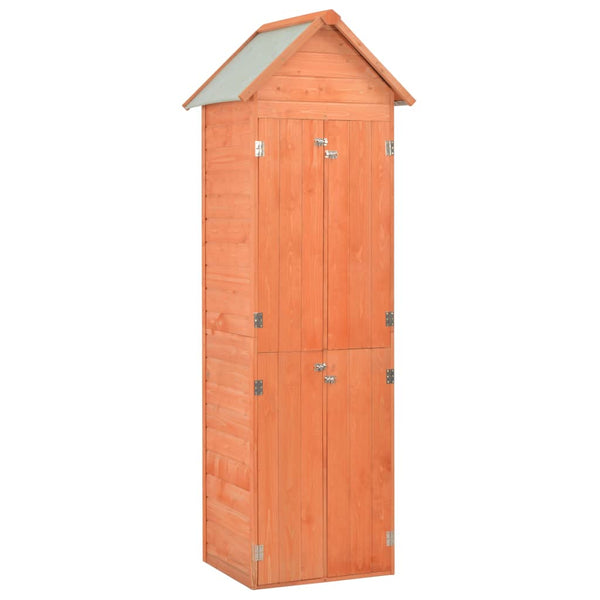 Opbevaringsskur Til Haven 71X60X213 Cm Træ Sort