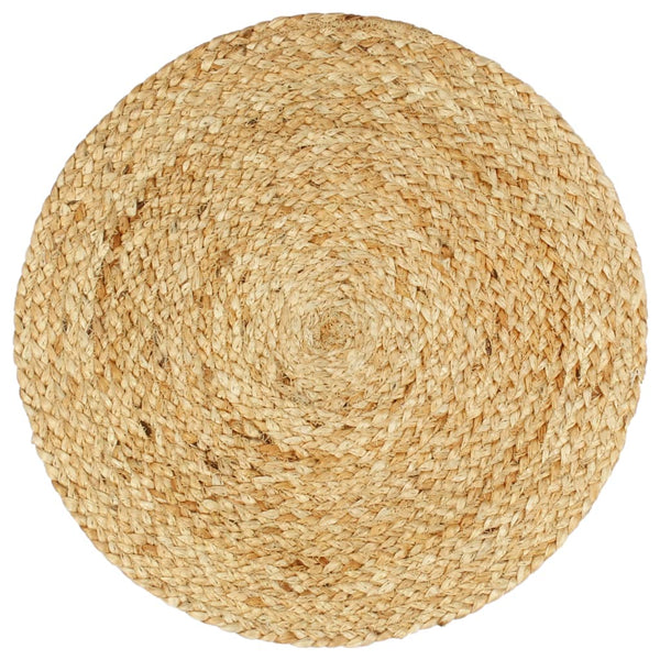 Dækkeservietter 4 Stk. Rund 38 Cm Naturfarvet