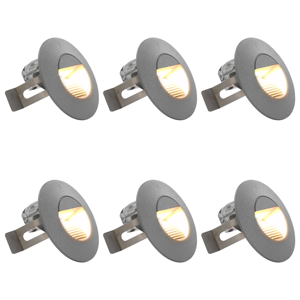 Udendørs Led-Væglamper 6 Stk. 5 W Sølvfarvet