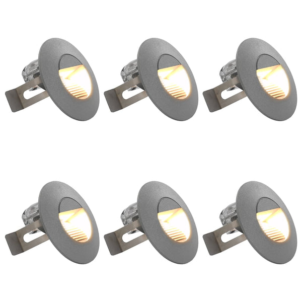 Udendørs Led-Væglamper 6 Stk. 5 W Sølvfarvet