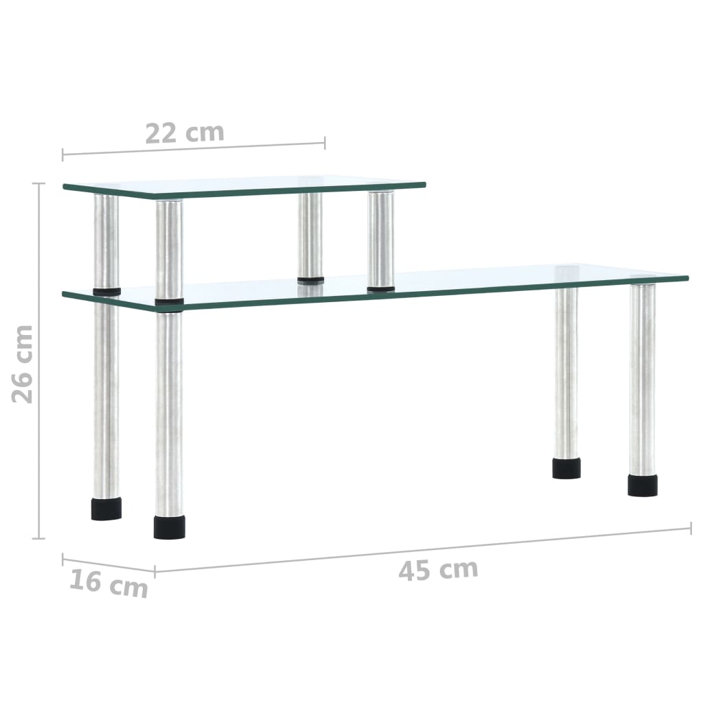 Køkkenreol 45X16X26 Cm Hærdet Glas