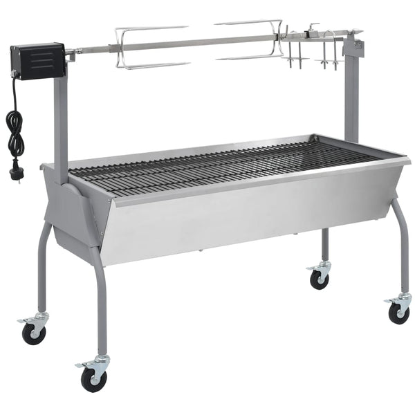 Elektrisk Grill Med Rotisserie Rustfrit Stål