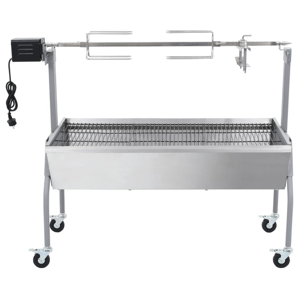 Elektrisk Grill Med Rotisserie Rustfrit Stål