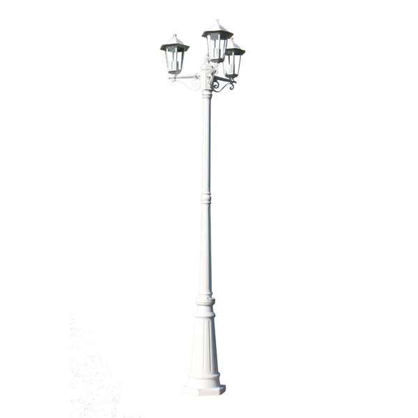 Lygtepæl Med 3 Arme 215 Cm Aluminium