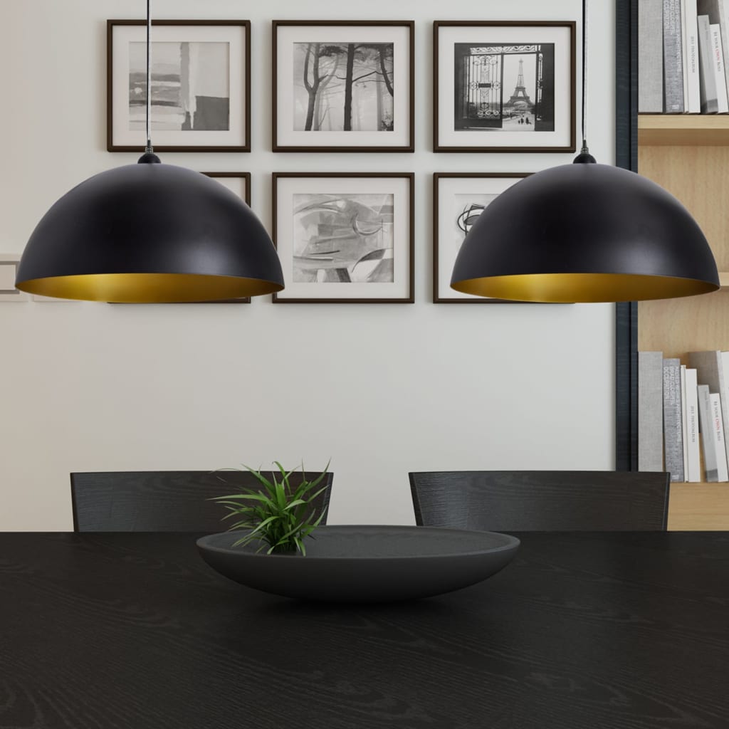 Loftslampe Halvkugle 2 Stk. Højdejusterbar
