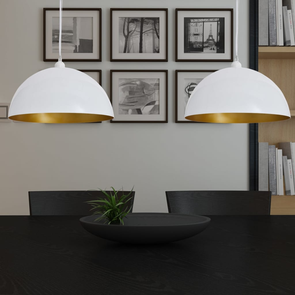 Loftslampe Halvkugle 2 Stk. Højdejusterbar