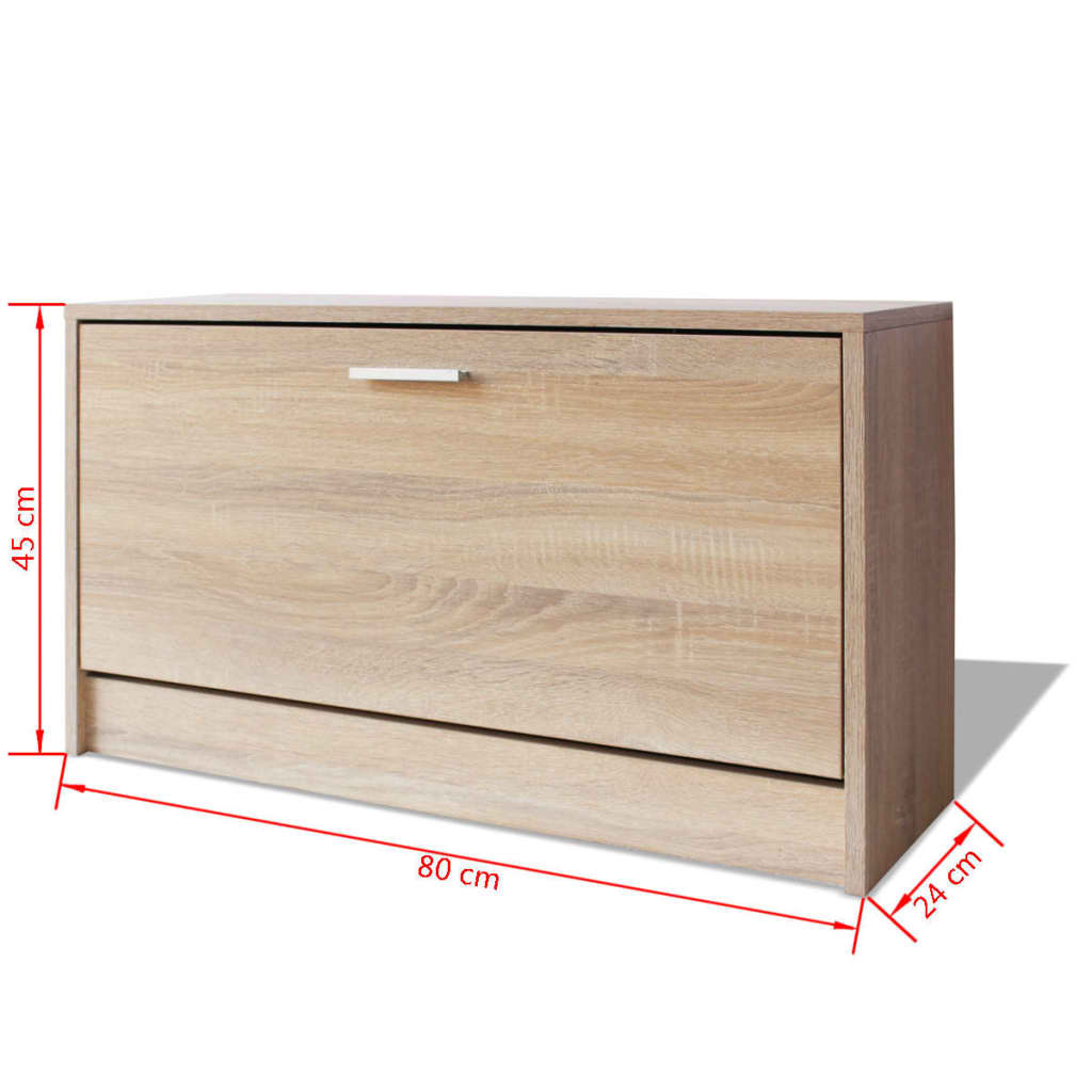 Opbevaringsbænk Til Sko 80X24X45 Cm