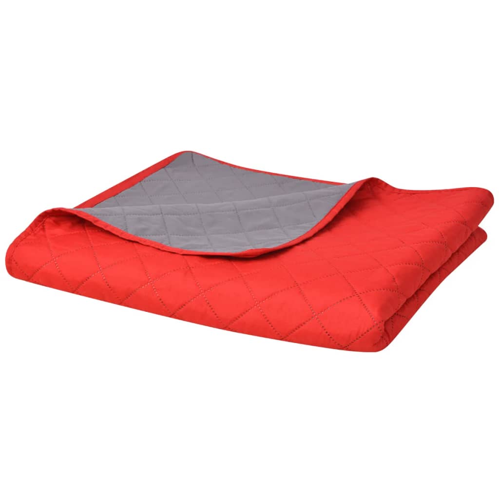 Dobbeltsided Quiltet Sengetæppe Beige/Brun