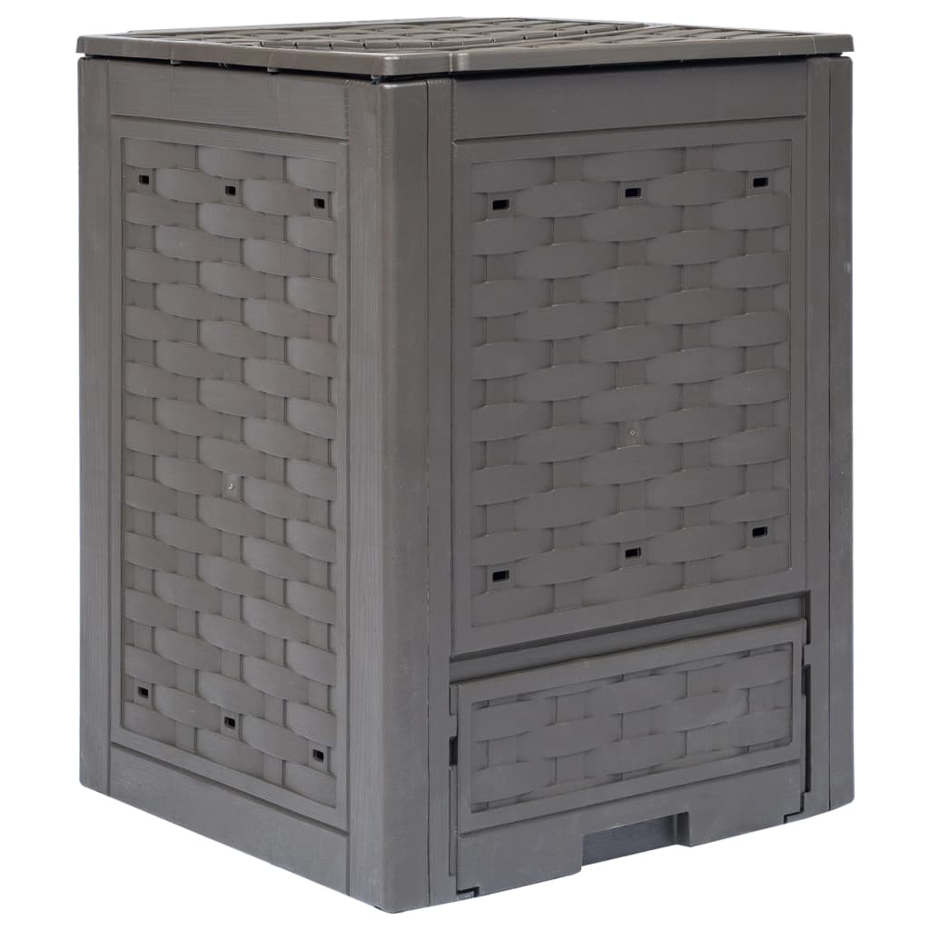 Kompostbeholder Til Haven 60 X 60 X 83 Cm Brun