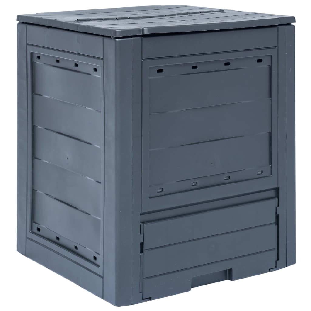 Kompostbeholdere Til Haven 2 Stk. 60 X 60 X 73 Cm Grå