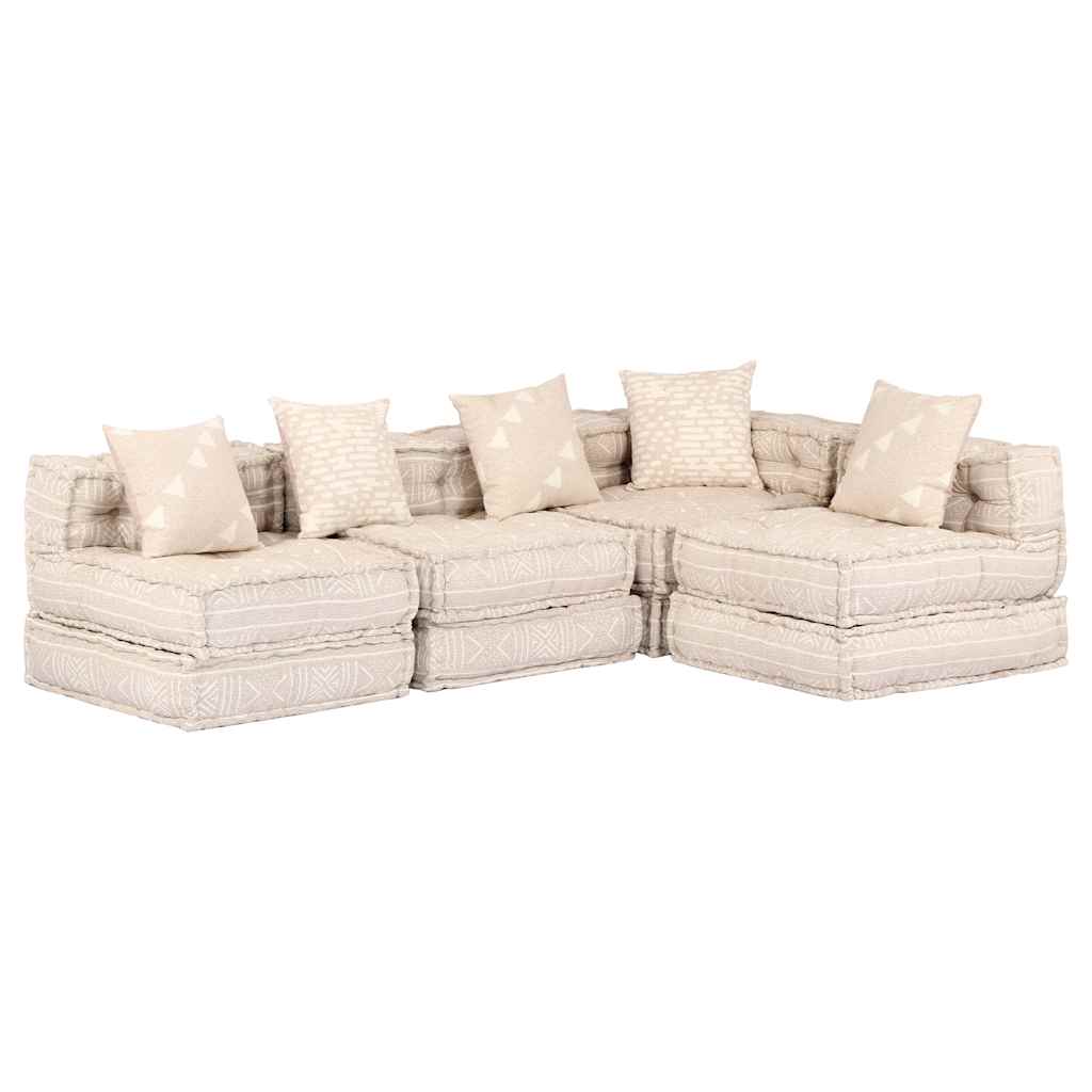 2-Personers Modulpuf Stof Patchwork