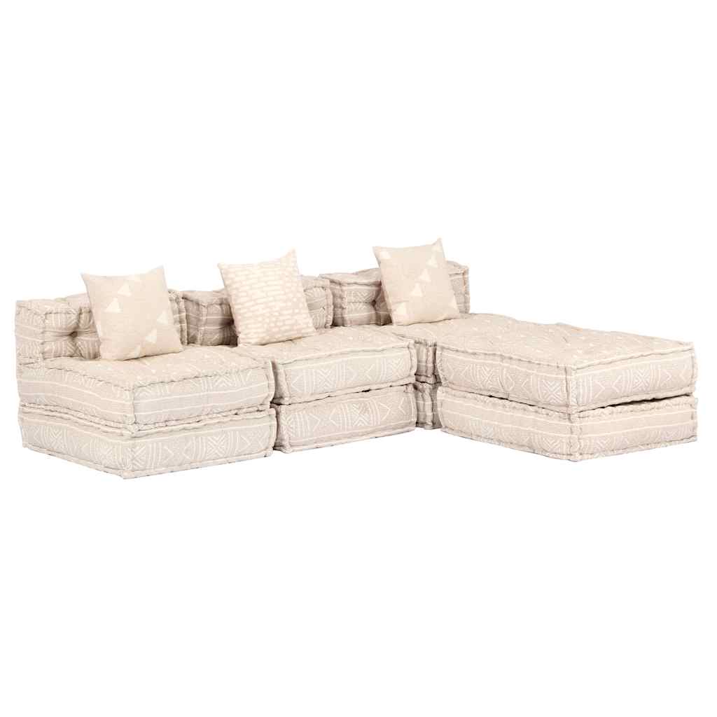 2-Personers Modulpuf Stof Patchwork
