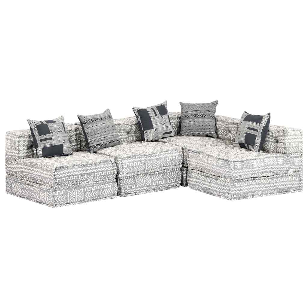 2-Personers Modulpuf Stof Patchwork