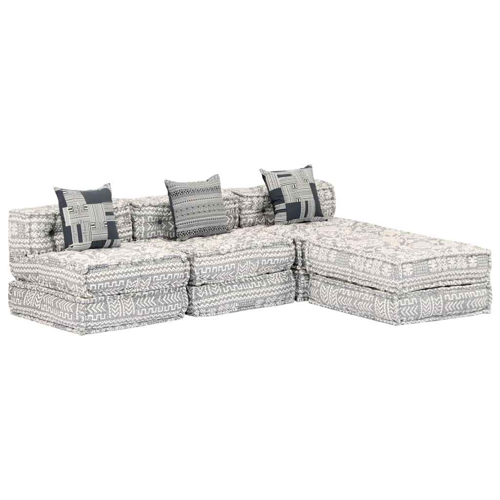 2-Personers Modulpuf Stof Patchwork